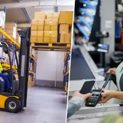 I lagerhantering och i kassan, där fackhandel betyder personlig service och effektivitet.