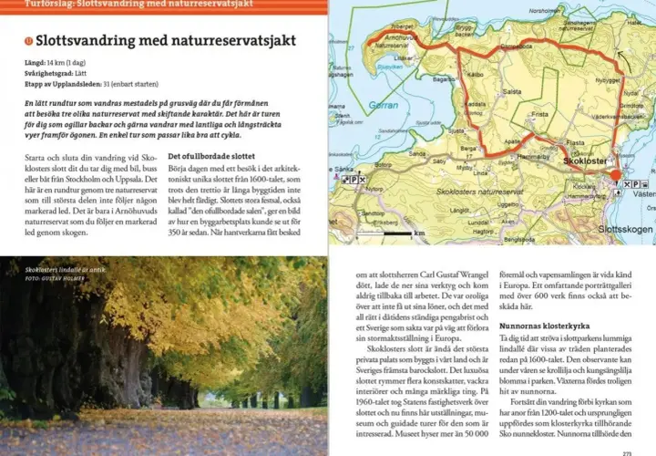 Vandra Upplandsleden vid Skokloster. En lätt rundtur genom naturreservat med vackra vyer.