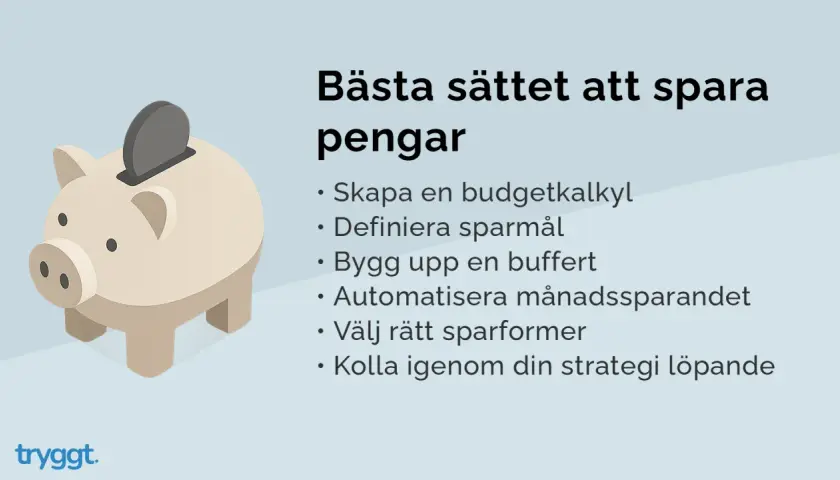 Spara pengar smart med dessa extrema spartips: budget, mål, buffert, automatik, rätt sparformer och strategi.