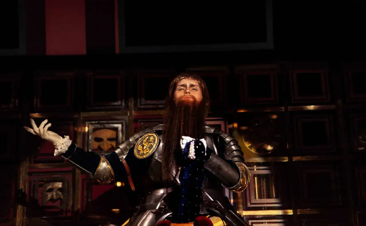 En skådespelare som Gustav Vasa i musikalen